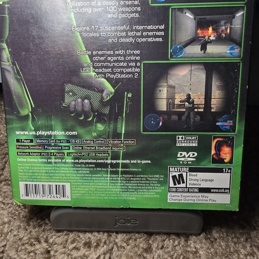 PlayStation 2 Syphon Filter: The Omega Strain complete w/ sleeve *tested CIB PS2